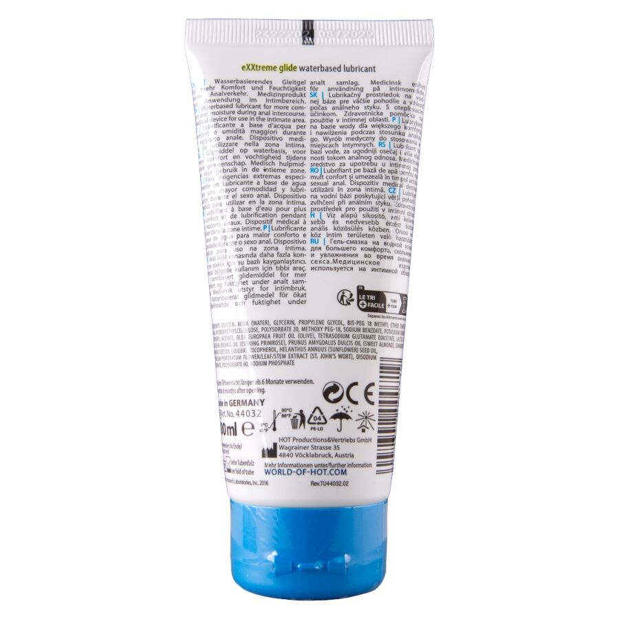 HOT - EXXTREME GLIDE LUBRIFICANTE À BASE DE ÁGUA + ÓLEO CONFORT A+ 100 ML - Infernum Store