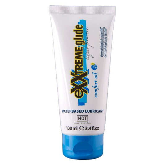 HOT - EXXTREME GLIDE LUBRIFICANTE À BASE DE ÁGUA + ÓLEO CONFORT A+ 100 ML - Infernum Store