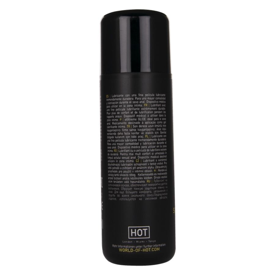 HOT - EXXTREME GLIDE LUBRIFICANTE À BASE DE SILICONE + ÓLEO CONFORTANTE A+ 100 ML - Infernum Store