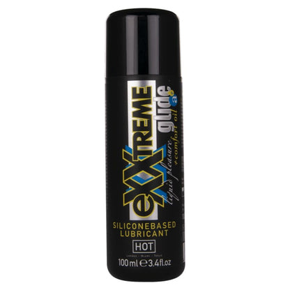 HOT - EXXTREME GLIDE LUBRIFICANTE À BASE DE SILICONE + ÓLEO CONFORTANTE A+ 100 ML - Infernum Store