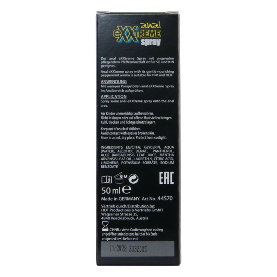 HOT - SPRAY ANAL EXTREMO 50 ML - Infernum Store