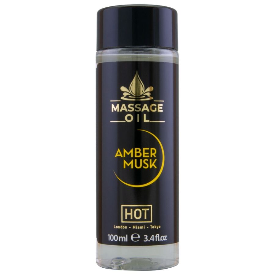 HOT - LEO DE MASSAGEM  ÂMBAR E ALMÍSCAR 100 ML - Infernum Store