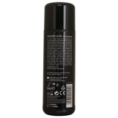 HOT - LUBRIFICANTE PREMIUM SILICONE GLIDE À BASE DE SILICONE 100 ML - Infernum Store