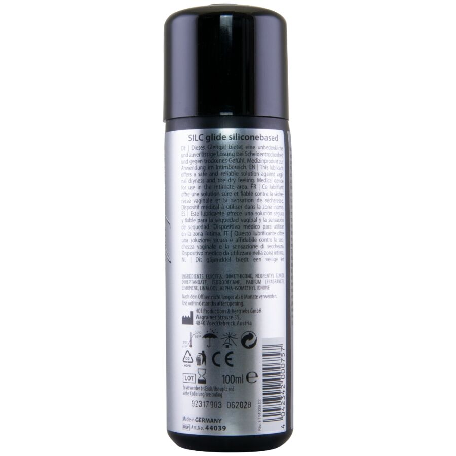 HOT - SILC GLIDE LUBRIFICANTE À BASE DE SILICONE 100 ML - Infernum Store