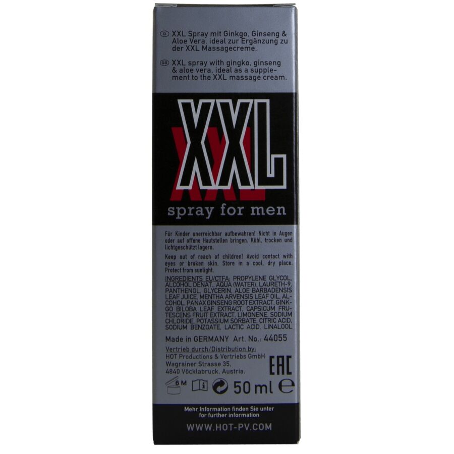 HOT - SPRAY XXL PARA HOMENS 50ML - Infernum Store