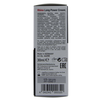 HOT - RHINO LONG POWER CREAM 30 ML - Infernum Store