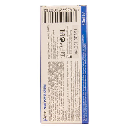 HOT - CREME PARA POTÊNCIA PENIANA V-ACTIV PARA HOMENS 50 ML - Infernum Store
