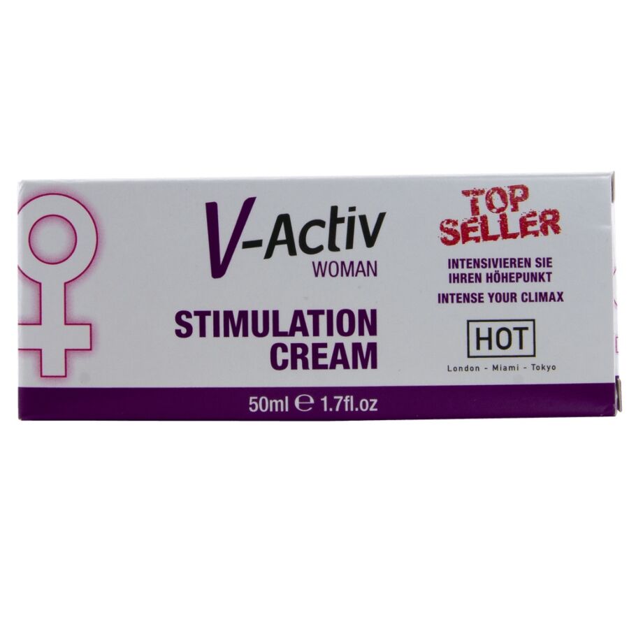 HOT - CREME ESTIMULANTE V-ACTIV PARA MULHERES 50 ML - Infernum Store