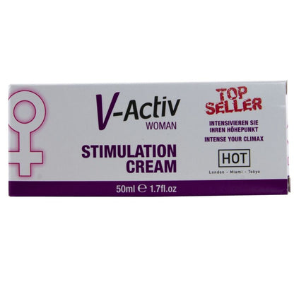 HOT - CREME ESTIMULANTE V-ACTIV PARA MULHERES 50 ML - Infernum Store