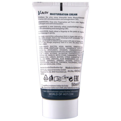 HOT - CREME PARA MASTURBAÇÃO COM CBD - UNISSEX 100ML - Infernum Store