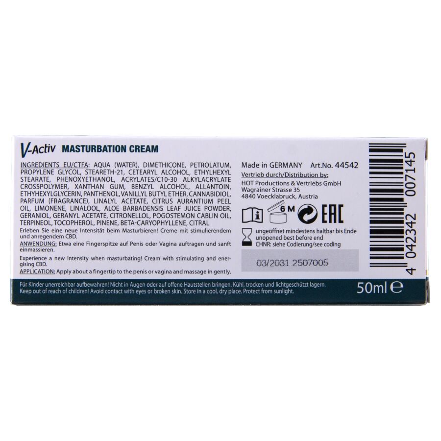HOT - CREME PARA MASTURBAÇÃO COM CBD - UNISSEX 100ML - Infernum Store