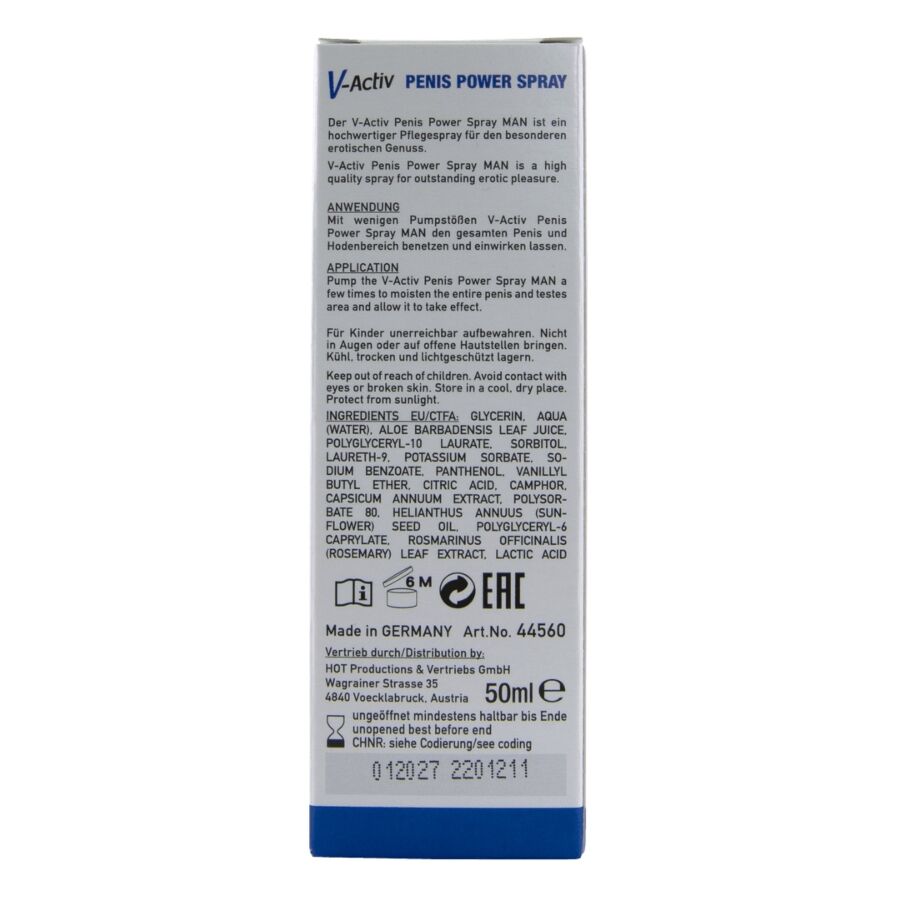 HOT - V-ACTIV SPRAY PARA POTÊNCIA PENIANA 50 ML - Infernum Store