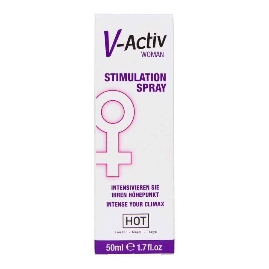 HOT - SPRAY ESTIMULANTE V-ACTIV PARA MULHERES 50 ML - Infernum Store