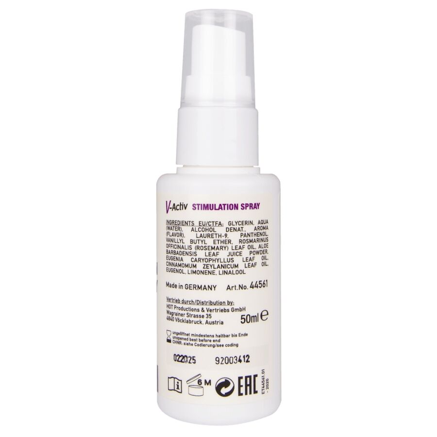 HOT - SPRAY ESTIMULANTE V-ACTIV PARA MULHERES 50 ML - Infernum Store