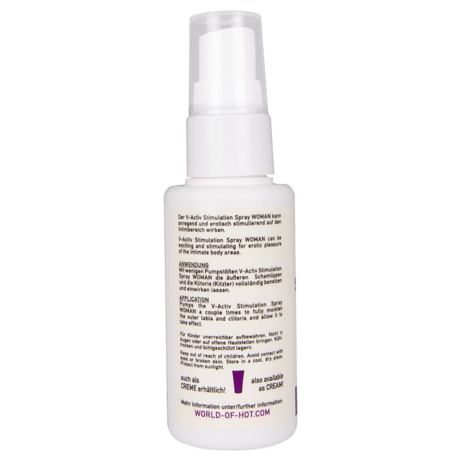 HOT - SPRAY ESTIMULANTE V-ACTIV PARA MULHERES 50 ML - Infernum Store