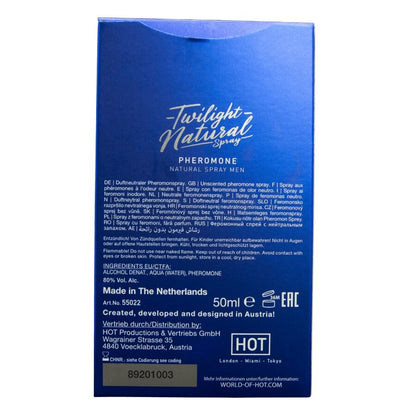 HOT - SPRAY NATURAL DE FEROMÔNIOS CREPÚSCULOS PARA HOMENS 50 ML - Infernum Store