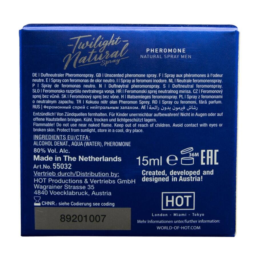 HOT - FEROMÔNIO CREPÚSCULO NATURAL PARA HOMENS 15 ML - Infernum Store
