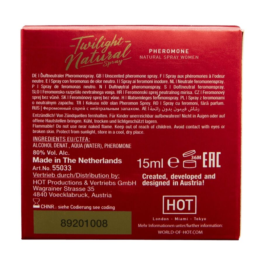 HOT - FEROMÔNIO CREPÚSCULO NATURAL PARA MULHERES 15 ML - Infernum Store