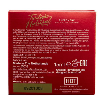HOT - FEROMÔNIO CREPÚSCULO NATURAL PARA MULHERES 15 ML - Infernum Store