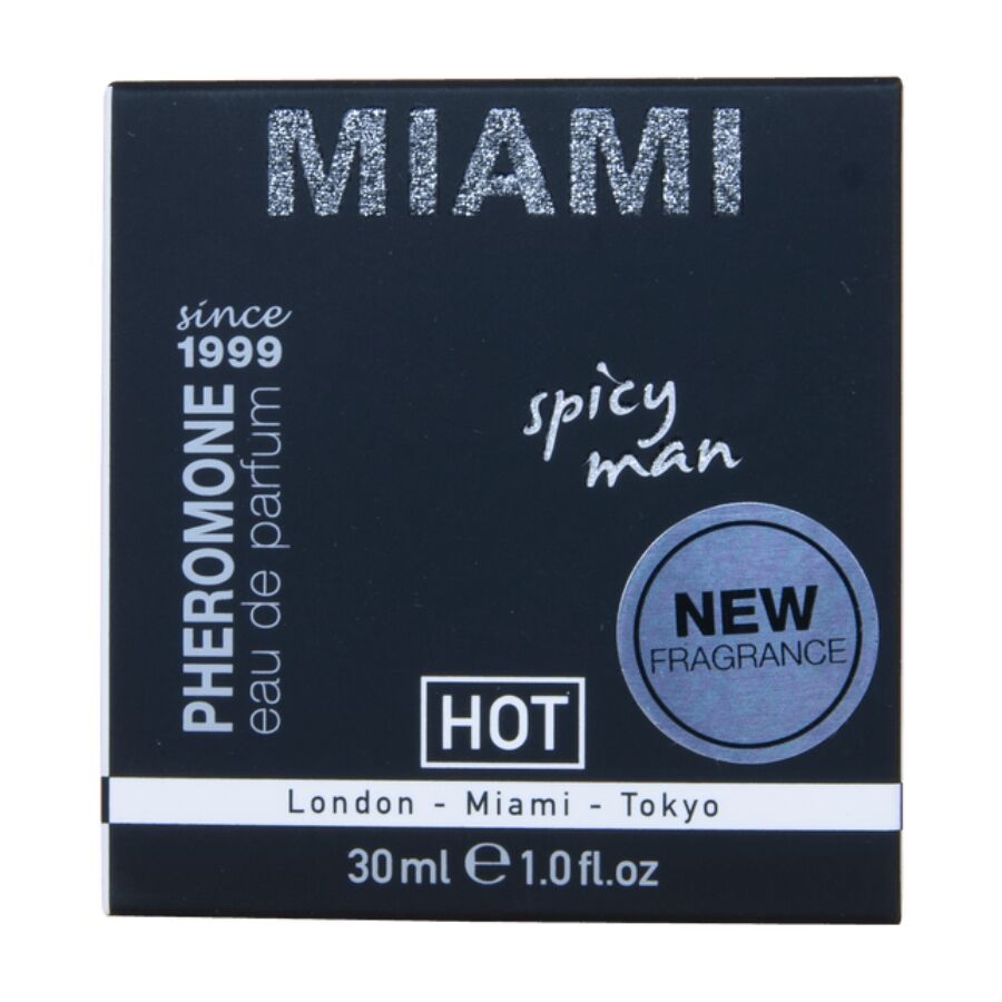 HOT - PERFUME DE FEROMÔNIOS MIAMI SPICY MAN 30 ML - Infernum Store