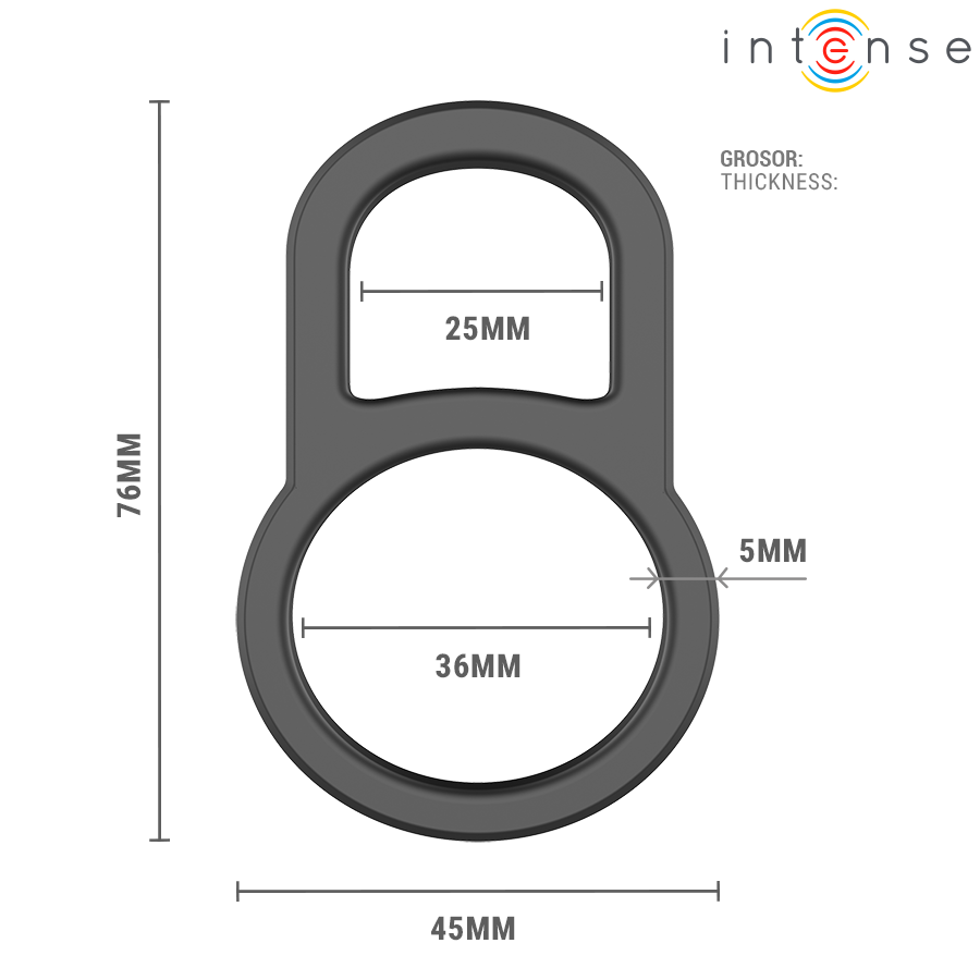 INTENSE - CONLETH ANEL PENIANO DUPLO AJUSTÁVEL MODELO 3 - Infernum Store