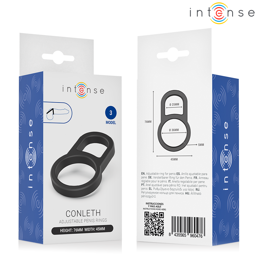 INTENSE - CONLETH ANEL PENIANO DUPLO AJUSTÁVEL MODELO 3 - Infernum Store