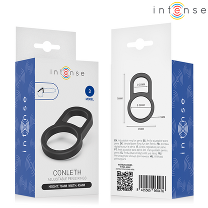 INTENSE - CONLETH ANEL PENIANO DUPLO AJUSTÁVEL MODELO 3 - Infernum Store