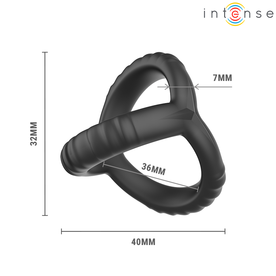 INTENSE - JOHN ANEL PENIANO TRIPLO AJUSTÁVEL MODELO 4 - Infernum Store