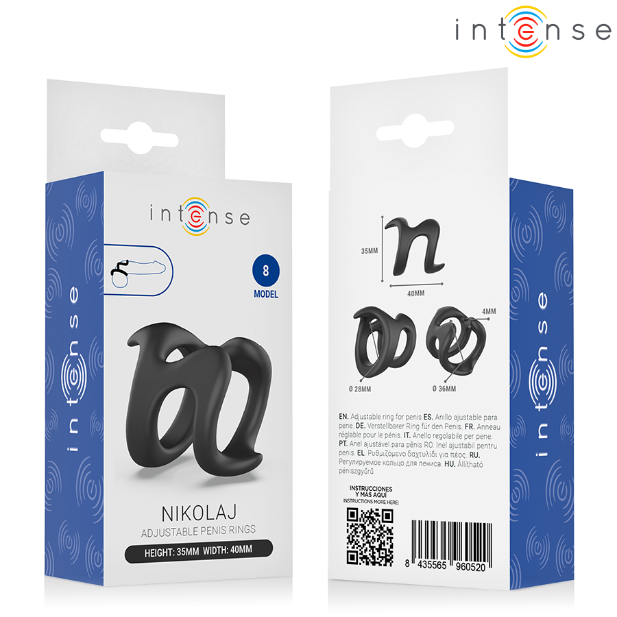 INTENSE - NIKOLAJ ANEL PENIANO AJUSTÁVEL MODELO 8 - Infernum Store