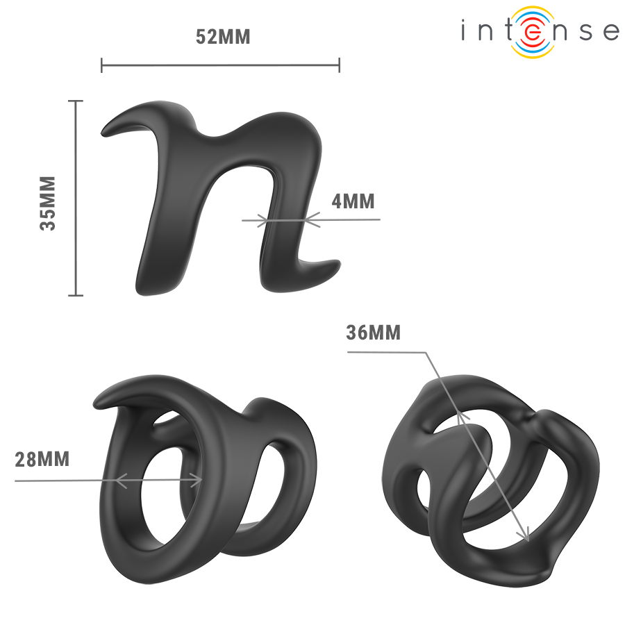 INTENSE - NIKOLAJ ANEL PENIANO AJUSTÁVEL MODELO 8 - Infernum Store