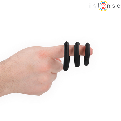 INTENSE - PETER CONJUNTO DE 3 ANÉIS PENIANOS MODELO 9 - Infernum Store