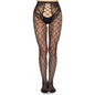 LEG AVENUE - MEIA-CALÇA DE REDE 1966 COM CALCINHA SEM FUNDO PRETA - TAMANHO ÚNICO - Infernum Store