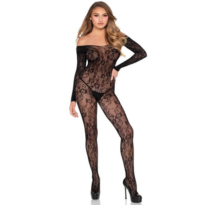 LEG AVENUE - 89366 BODY DE RENDA PRETO - TAMANHO ÚNICO - Infernum Store