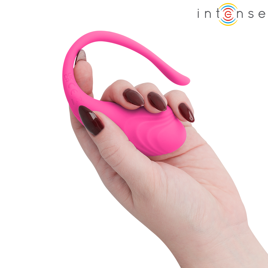 INTENSE - OVO VIBRATÓRIO ROSA OLIVIA COM CONTROLE REMOTO - Infernum Store