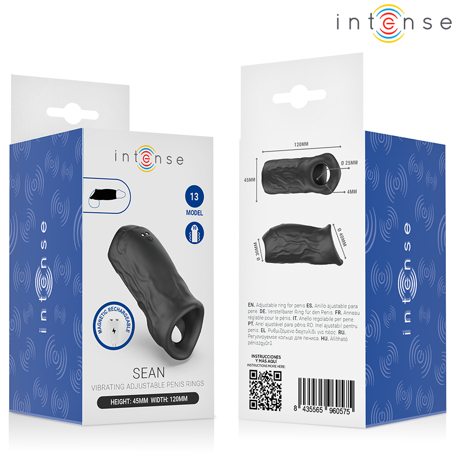 INTENSE - SEAN ANEL PENIANO VIBRATÓRIO AJUSTÁVEL MODELO 13 - Infernum Store