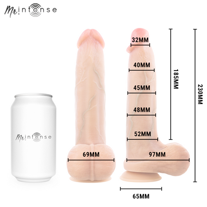 MR INTENSE - BRUCE L DILDO DE SILICONE 23 CM -Ø- 5,2 CM - Infernum Store
