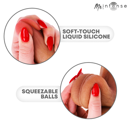 MR INTENSE - BRUCE L DILDO DE SILICONE 23 CM -Ø- 5,2 CM - Infernum Store