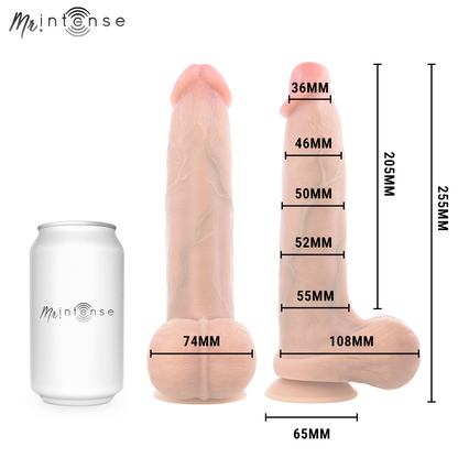 MR INTENSE - BRUCE XL DILDOR DE SILICONE COM TESTÍCULOS 25,5 CM -Ø- 5,5 CM - Infernum Store