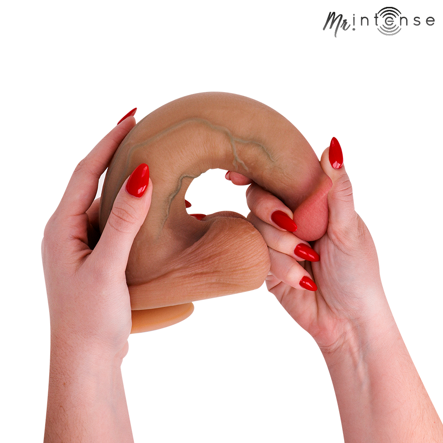 MR INTENSE - BRUCE XL DILDOR DE SILICONE COM TESTÍCULOS 25,5 CM -Ø- 5,5 CM - Infernum Store