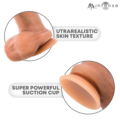 MR INTENSE - BRUCE XL DILDOR DE SILICONE COM TESTÍCULOS 25,5 CM -Ø- 5,5 CM - Infernum Store