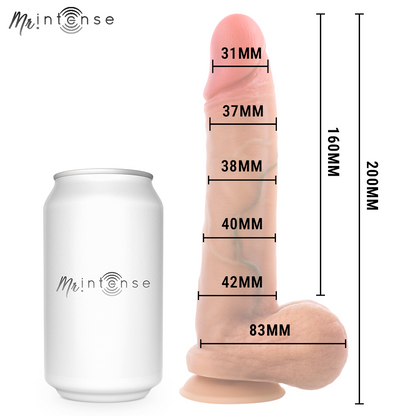 MR INTENSE - GARY M PÊNIS DE SILICONE ULTRA-REALISTA COM TESTÍCULOS 20 CM -Ø- 4,2 CM - Infernum Store