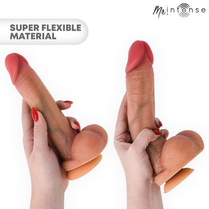 MR INTENSE - GARY M PÊNIS DE SILICONE ULTRA-REALISTA COM TESTÍCULOS 20 CM -Ø- 4,2 CM - Infernum Store