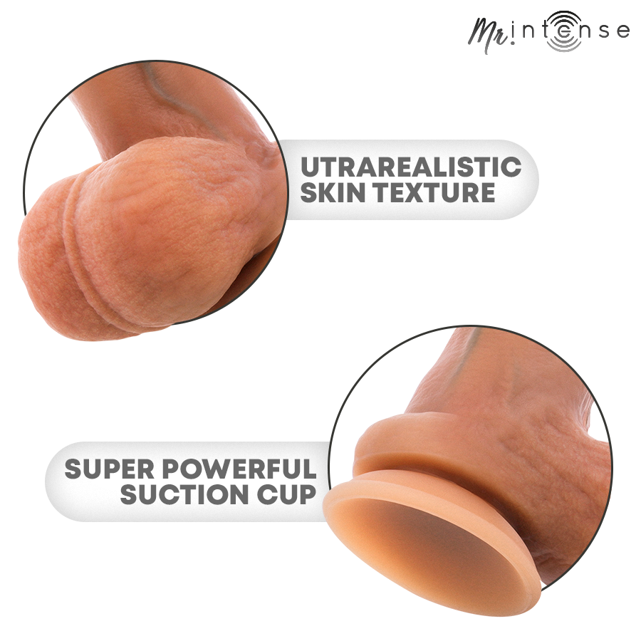 MR INTENSE - GARY L PÊNIS DE SILICONE ULTRA-REALISTA COM TESTÍCULOS 23 CM - Ø- 4,7 CM - Infernum Store