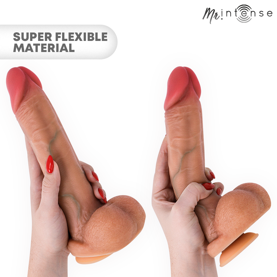 MR INTENSE - GARY XL PÊNIS DE SILICONE ULTRA-REALISTA COM TESTÍCULOS 25,5 CM -Ø- 5,1 CM - Infernum Store