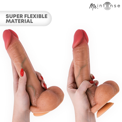 MR INTENSE - GARY XL PÊNIS DE SILICONE ULTRA-REALISTA COM TESTÍCULOS 25,5 CM -Ø- 5,1 CM - Infernum Store
