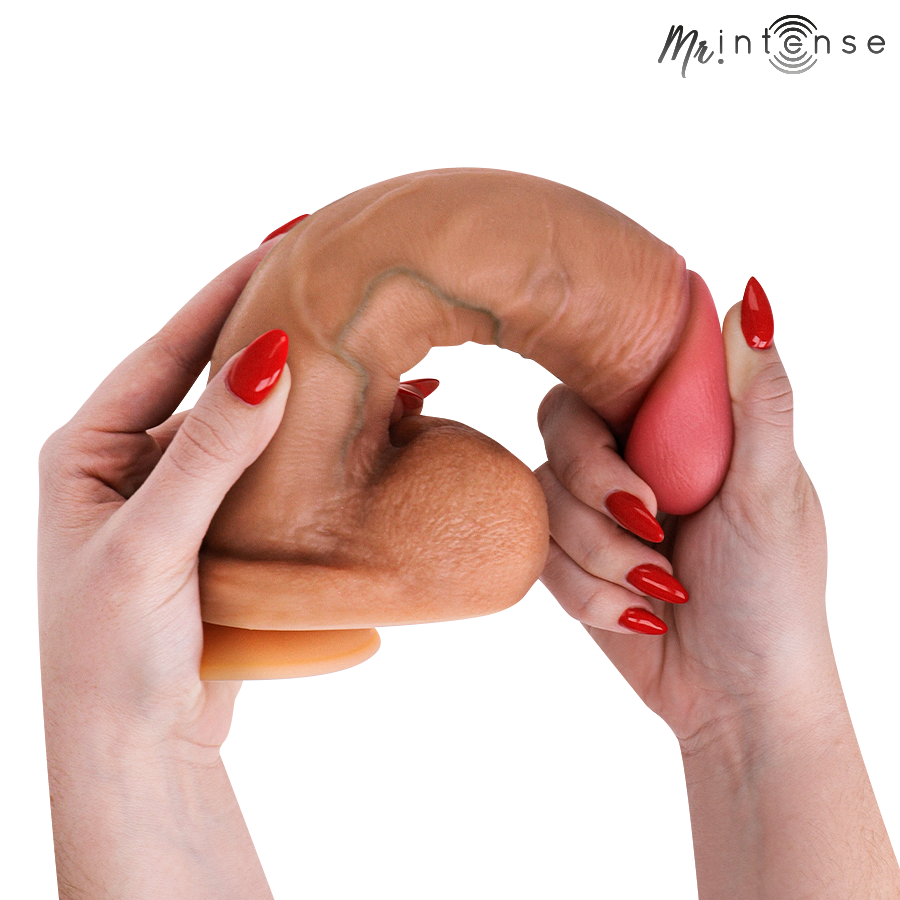MR INTENSE - GARY XL PÊNIS DE SILICONE ULTRA-REALISTA COM TESTÍCULOS 25,5 CM -Ø- 5,1 CM - Infernum Store