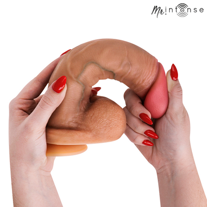 MR INTENSE - GARY XL PÊNIS DE SILICONE ULTRA-REALISTA COM TESTÍCULOS 25,5 CM -Ø- 5,1 CM - Infernum Store