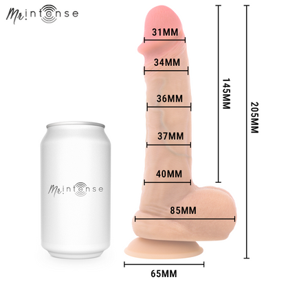 MR INTENSE - DANNY, DILDO EJACULANTE DE SILICONE, 20,5 CM - Ø - 4 CM - Infernum Store