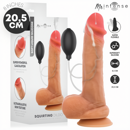 MR INTENSE - DANNY, DILDO EJACULANTE DE SILICONE, 20,5 CM - Ø - 4 CM - Infernum Store