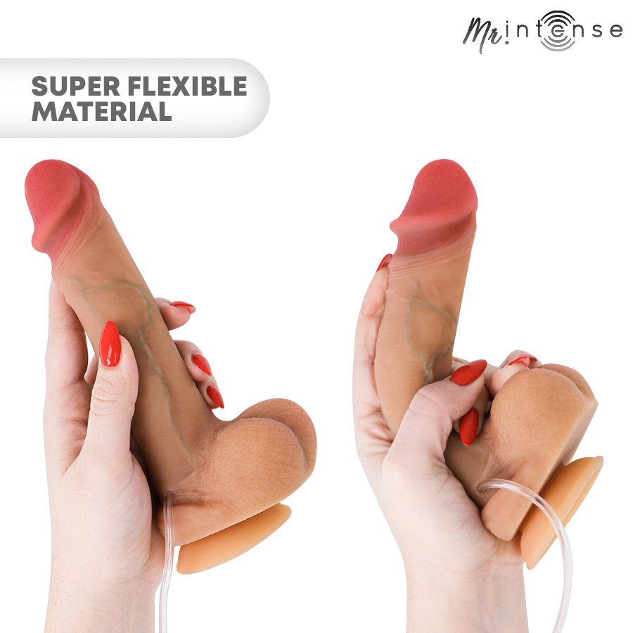 MR INTENSE - DANNY, DILDO EJACULANTE DE SILICONE, 20,5 CM - Ø - 4 CM - Infernum Store